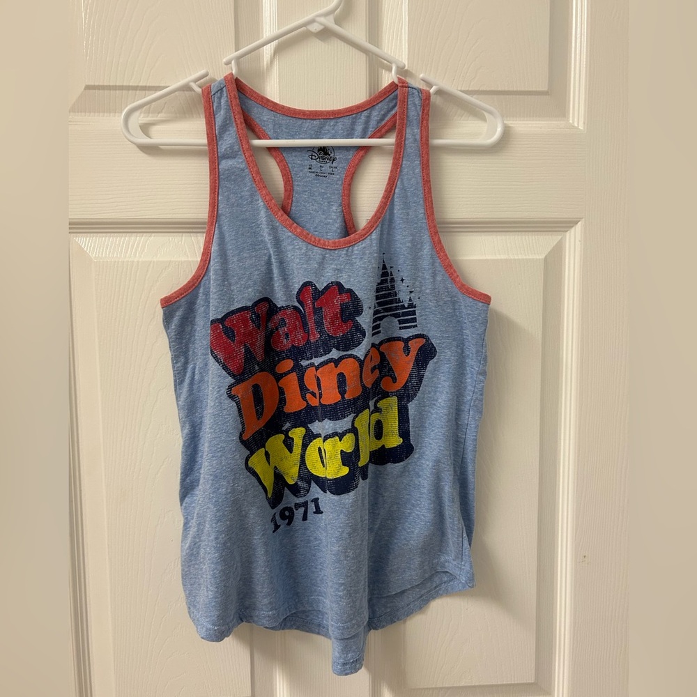 Walt Disney World Retro Blue and Red Tank Top